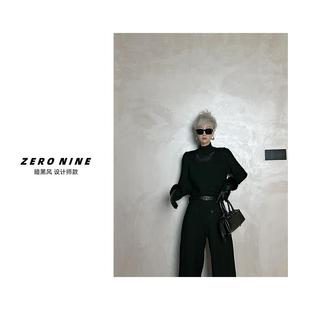 Dan 女 暗黑风镂空针织衫