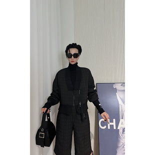 时装 外套女 棉服 黑色设计感短款 Dan