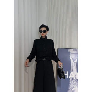 Dan 卫衣女 满天星半开领长袖