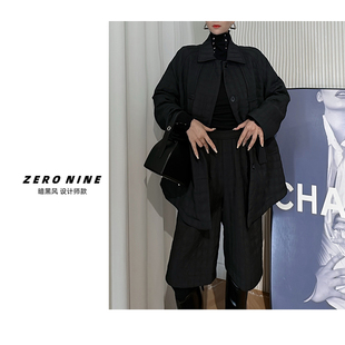 宽松大版 棉服女 茧型棉衣外套 暗黑风帅气炸街长袖 Dan