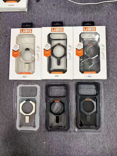 U系列适用iPhone17ProMax/iPhone16pro手机壳折叠支架壳13ro防摔磁吸Magsafe壳带支架14钻石全包保护套12硬壳