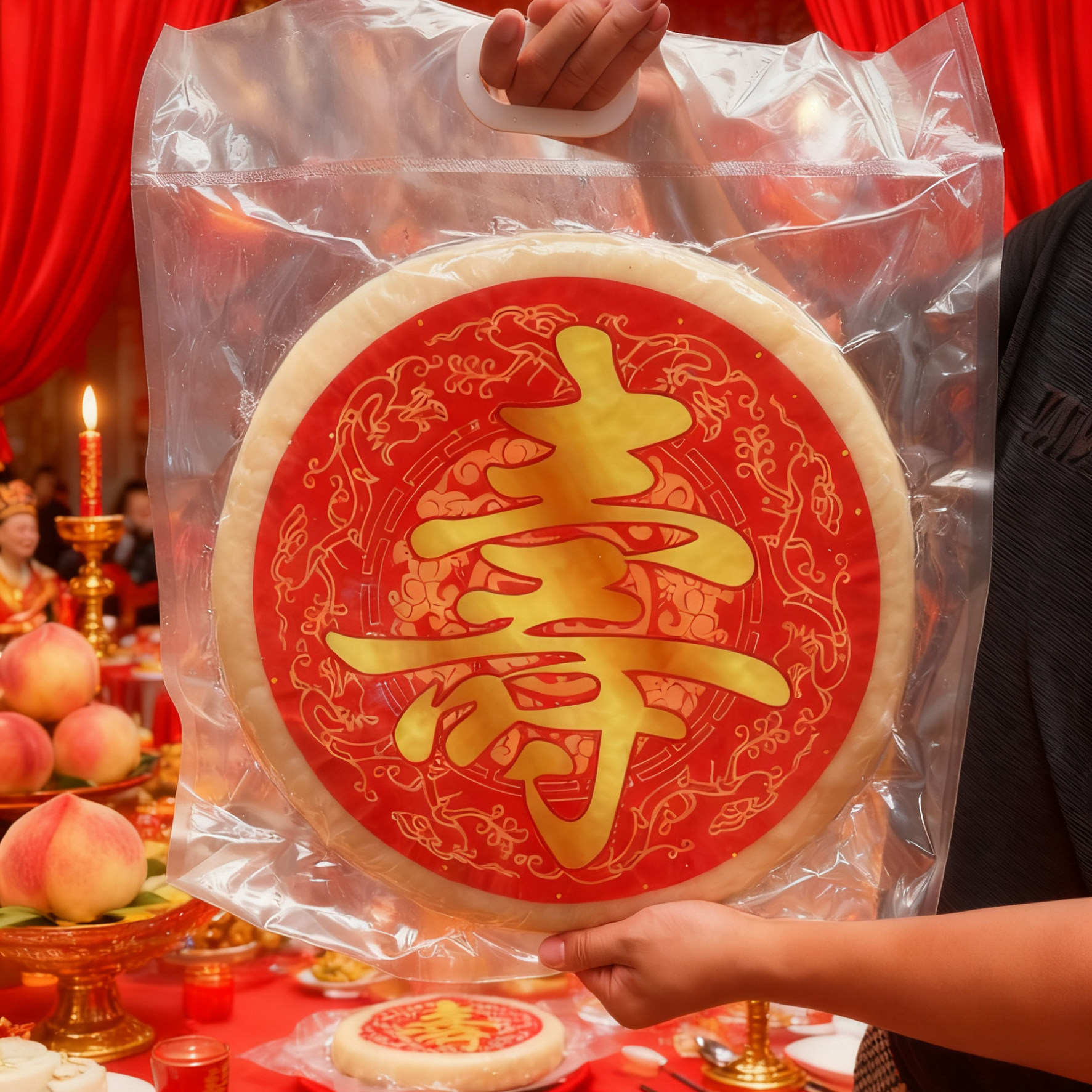 【定制】生日过寿喜饼大糍粑15斤一个