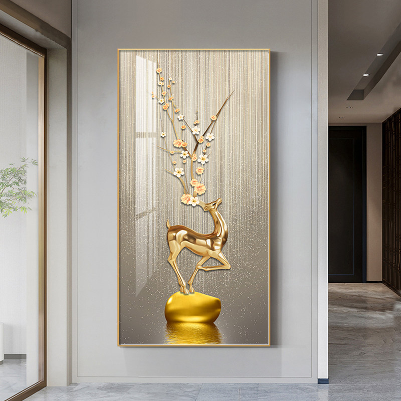 玄关装饰画玄幻挂画入户门正对门寓意好的走廊过道墙壁画2025新款