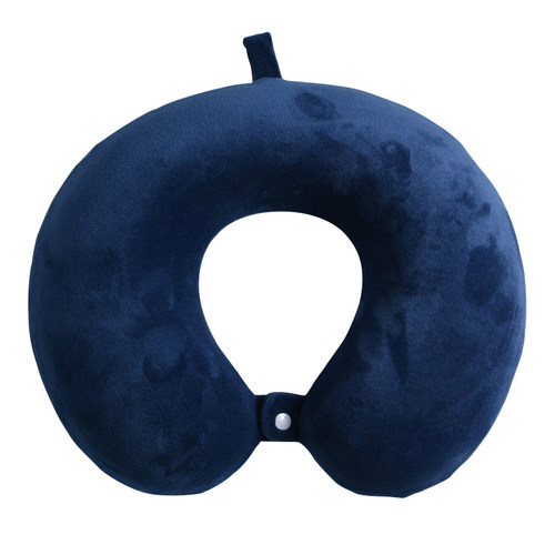 纯色u型枕＜记忆棉慢回弹户外旅行午睡靠枕 护颈舒适成人居家办公