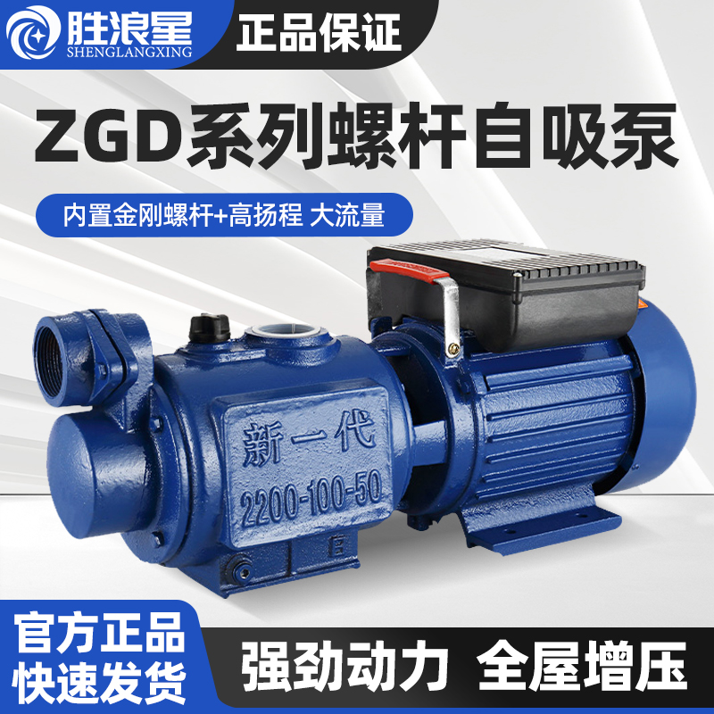 浙江铸铁电力大吸力螺杆自吸泵