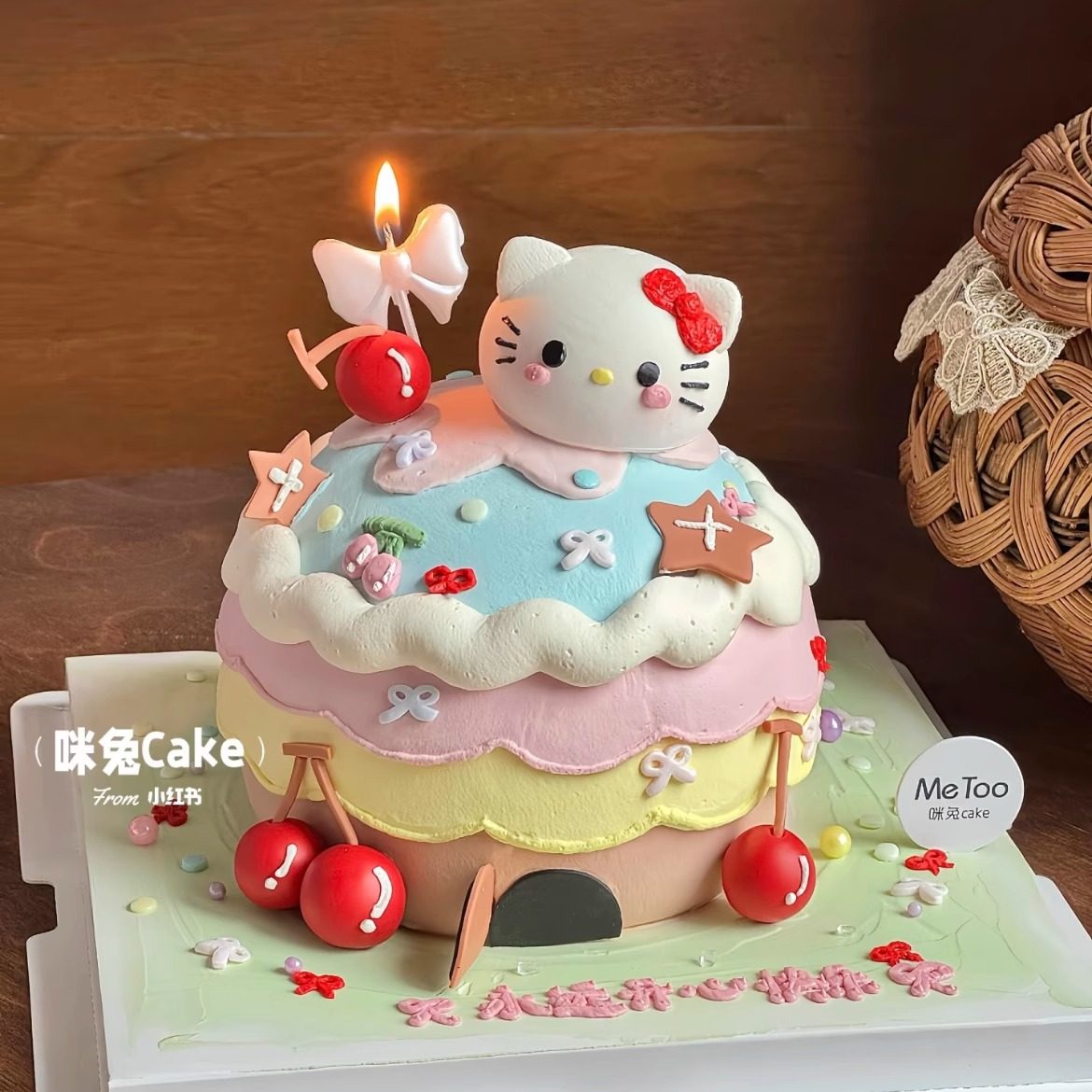 KT猫蛋糕装饰摆件可爱HelloKitty凯蒂猫蝴蝶结蜡烛生日甜品台插件,节庆用品/礼品,节日装扮用品,淘宝优惠券,粉丝福利购,淘宝优惠卷