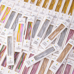 曲线蜡烛蛋糕装饰摆件螺旋生日蜡烛烘焙螺纹创意网红弯曲蜡烛插件