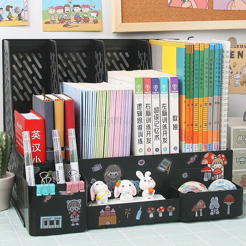 두꺼운 파일 랙 바구니 파일 상자 사무용품 정보 파일 폴더 보관함 보관함 책꽂이 데스크탑
