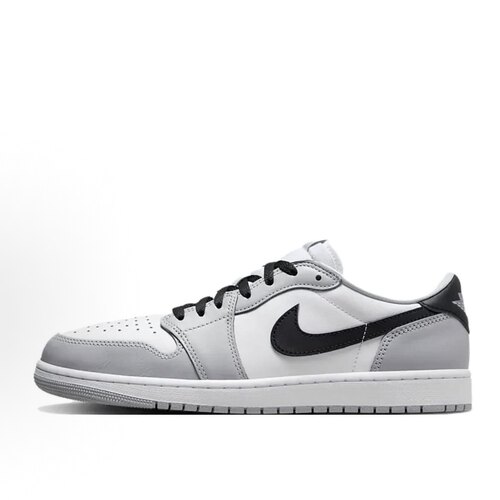 耐克Air Jordan 1 Low OG AJ1白灰男子低帮复古运动篮球鞋青岛仓