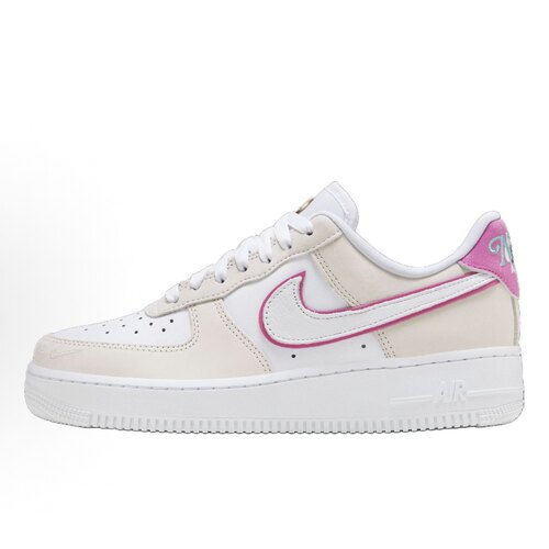 Nike Air Force 1 真皮 '07 LX 板鞋女款 白粽粉hm3694-011青岛仓