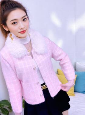 小香风毛衣外套女2025新款