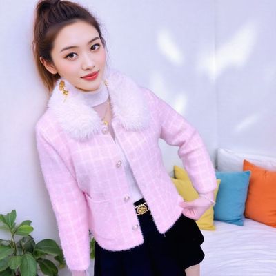 小香风毛衣外套女2025新款