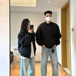 MDAG冬季美式复古解构休闲拉链飞行员夹克棉服外套加厚百搭情侣款