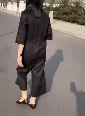 25280大爱美依缘夏季新款高级感细带上衣衫九分裤时尚两件套