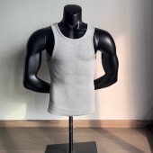 ribbed 肌肉 Gymshark tank健身运动紧身弹力显身材训练螺纹背心