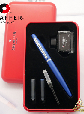 一航Sheaffer犀飞利钢笔墨水礼盒磨砂黄铜金属钢笔商务礼品