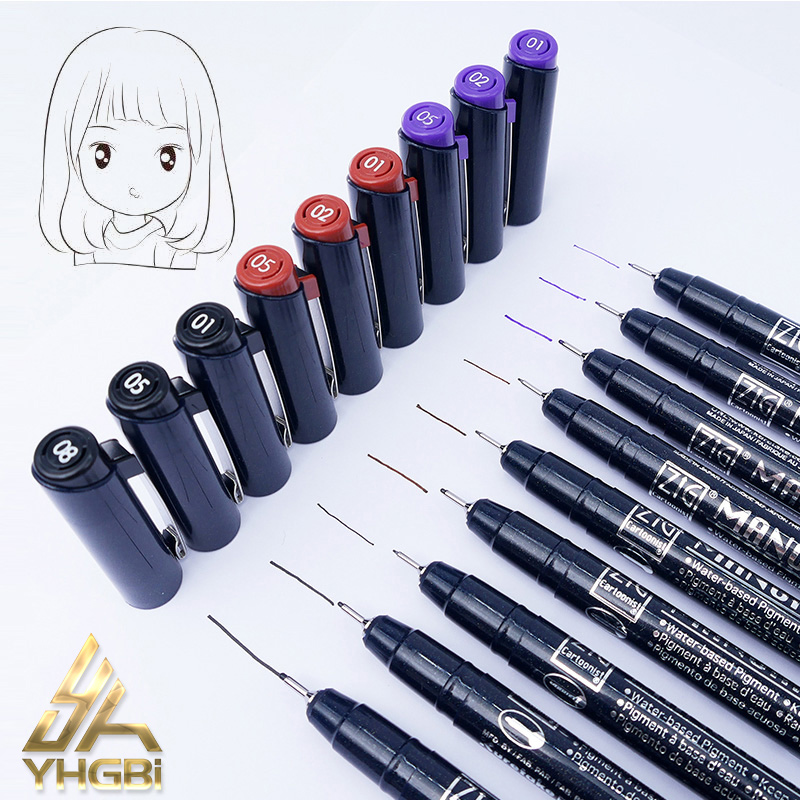 一航吴竹kuretake漫画针管笔