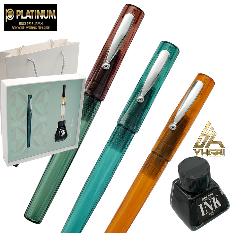 日本白金诞生石钢笔墨水礼盒套装