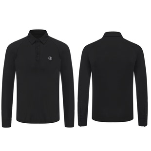 摩登舞男上衣长袖拉丁国标舞成人舞蹈练功服秋冬翻领POLO衫