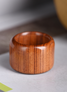 玄同非洲黄花梨木质扳指指环礼物大拇指把件把玩礼品