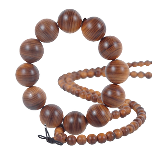 玄同太行崖柏陈化黑油老料佛珠手串2.0流行男女款108颗圆珠手链