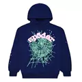 Sp5der OG Web Hoodie Navy