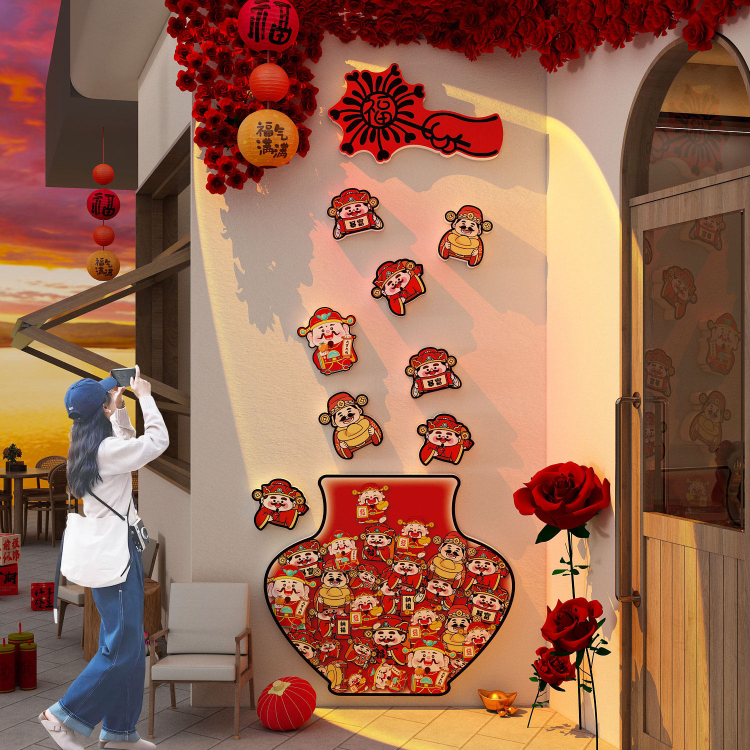 【可用室外】网红打卡背景墙贴