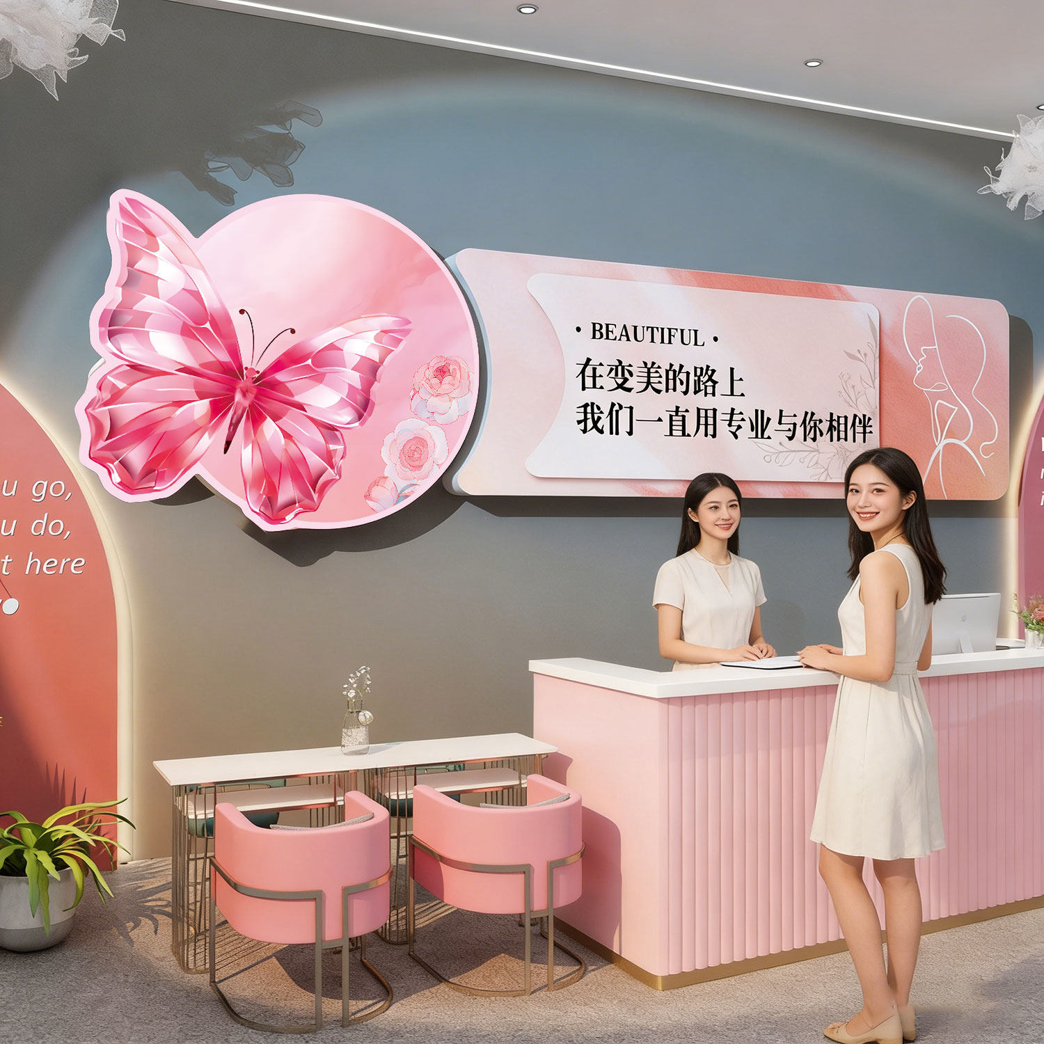 【极速发货】美容院墙面装饰挂画