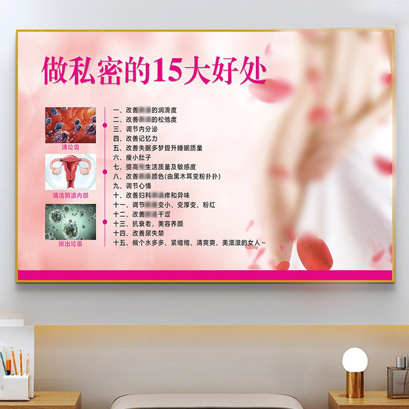 私密广告海报宣传美容院产后修复