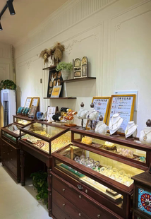 中古玻璃展示柜珠宝首饰陈列柜女装店手串手链组合货架鞋包展示架