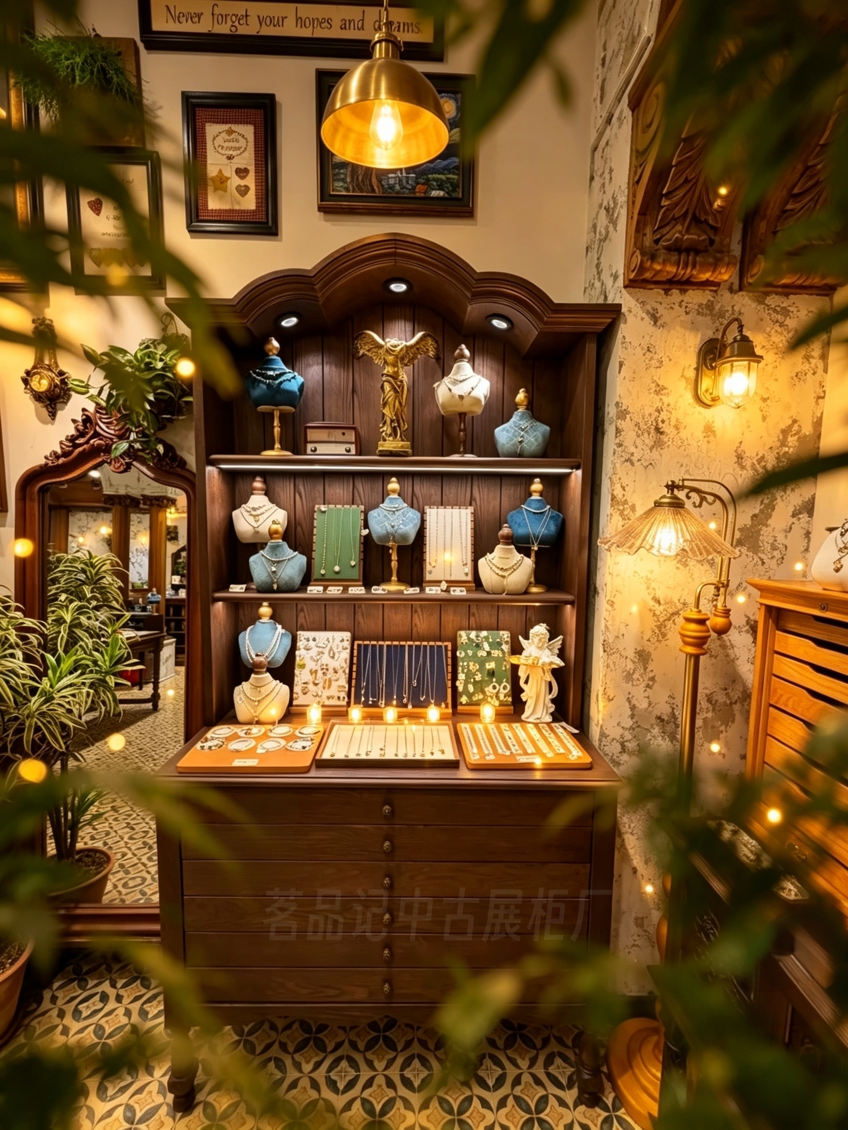 法式中古风珠宝首饰展示柜南洋复展示柜/陈列柜/展示