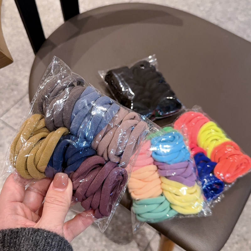 高弹力无痕皮筋日韩少女百搭头绳