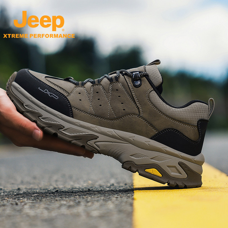 Jeep男鞋秋冬季户外徒步登山鞋