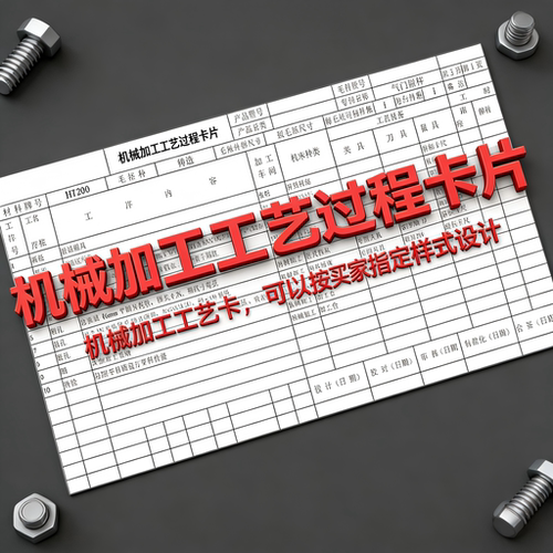 机械加工工艺卡片机械设计工艺流程卡工序设计夹具设计说明书手绘