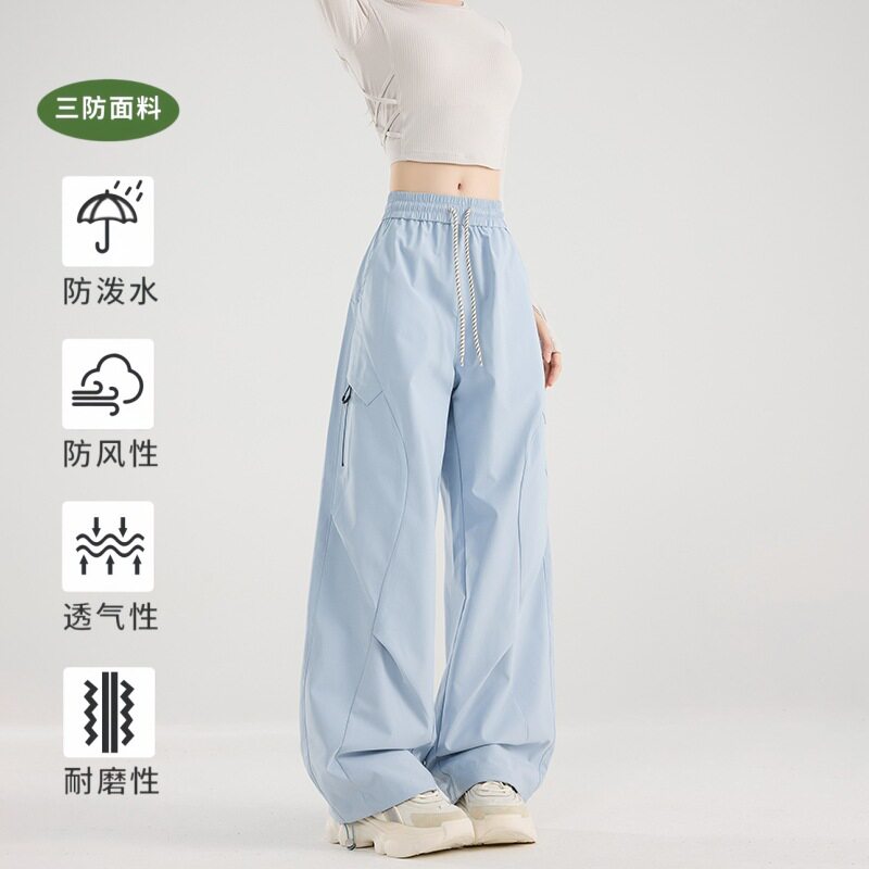 2026新款三合一冲锋裤女户外防风防水小个子运动工装裤男秋冬