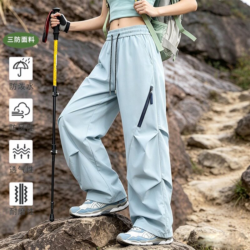 2026新款冲锋裤女秋冬防风防水三合一滑雪裤防寒加绒加厚裤子男