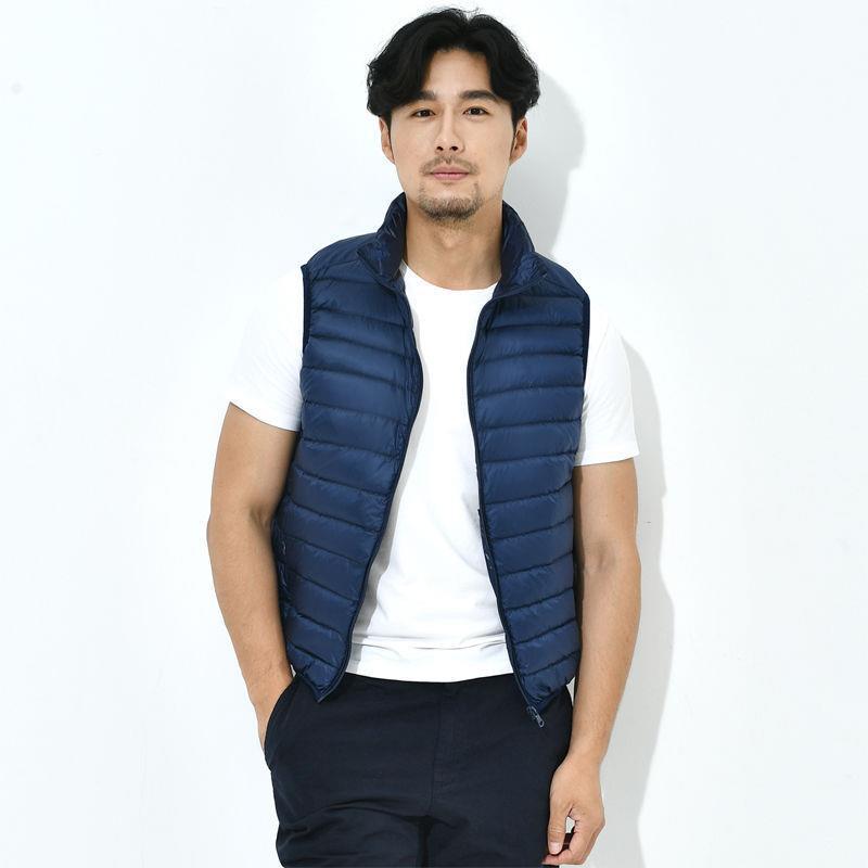 2026新款秋冬羽绒服男式马甲轻薄大码休闲防寒保暖坎肩爸爸外套