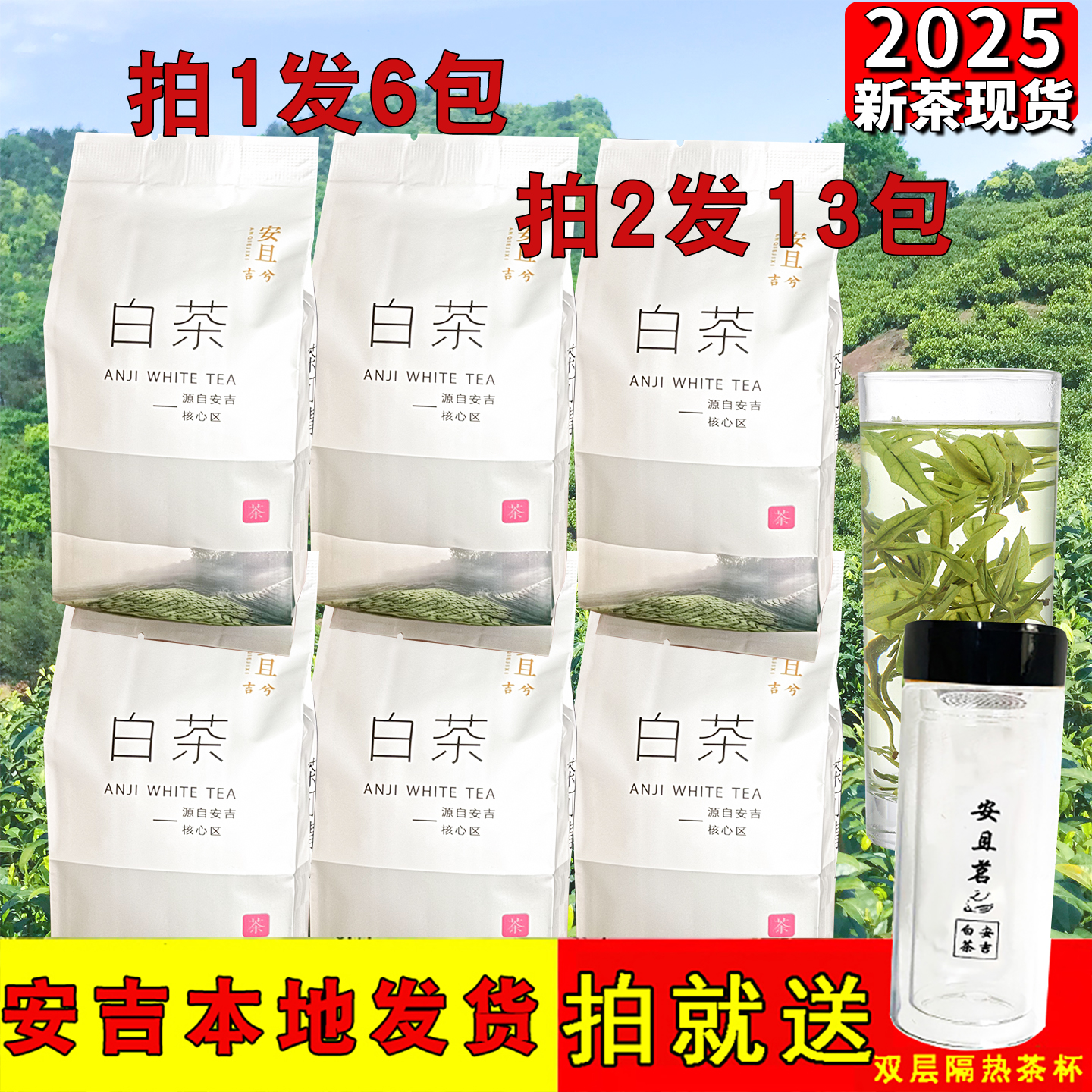 25年安吉安且茗白茶一级浓香250g