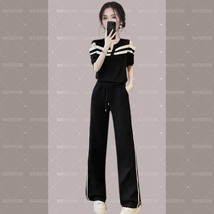 时髦休闲卫衣阔腿裤 RIERA时尚 新款 洋气套装 穿搭一整套 女2025夏季