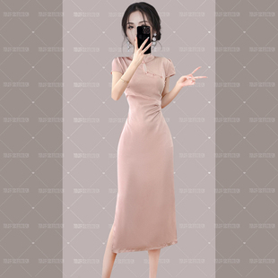 少女气质 RIERA小个子新中式 连衣裙女夏季 2025新款 旗袍改良年轻款