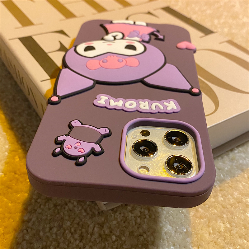 苹果iphone硅胶创意紫色库洛米
