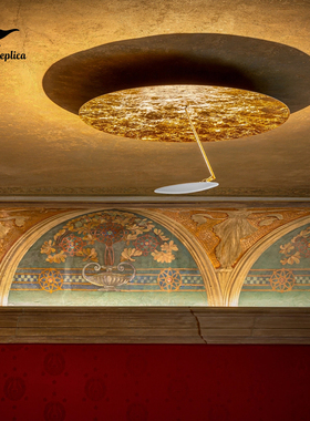 意大利Catellani Smith 卧室金箔吸顶灯后现代简约客厅创意设计师