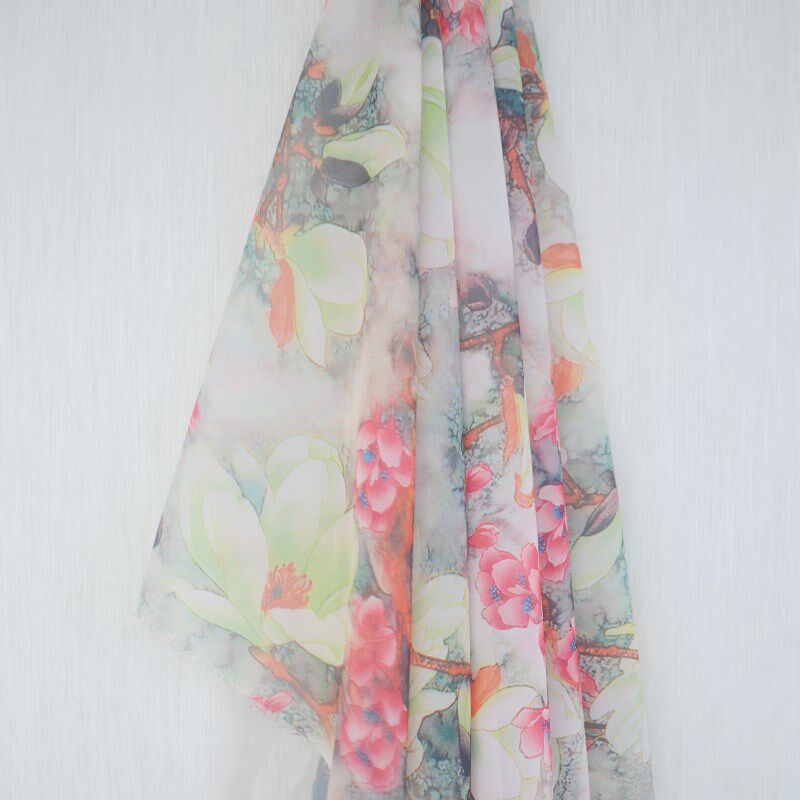 diy manual Countryside Gradient printing Chiffon Fabric Painting shirt Dress fashion shirt Hanfu bilateralin the Home Fabric , Cloth/Fabric/Manual diy Cloth fabric  category - from Buy2taobao.com to provide professional Taobao agent buy service