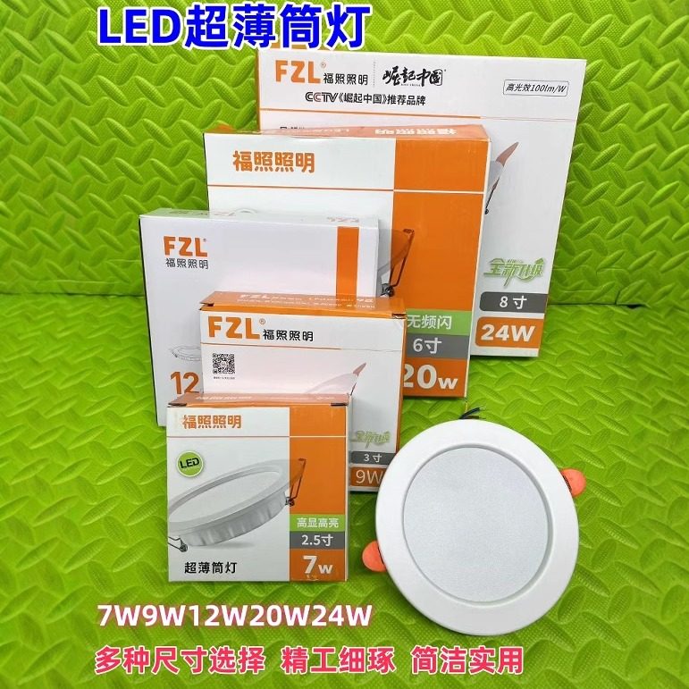 FZL福照LED嵌入式筒灯7W9W12W24W图片