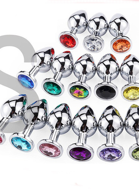 后庭金属肛塞尾巴扩肛器男女共用情趣性中空肛门塞成人sm性爱用品