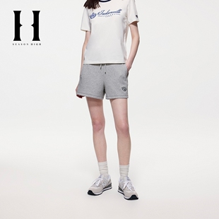 SEASON HIGH秋冬NFL联名双侧插袋松紧抽绳短裤女装