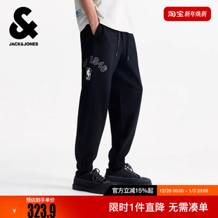 长裤 杰克琼斯NBA联名款 松紧宽松束脚休闲运动卫裤 冬新款 子 男装