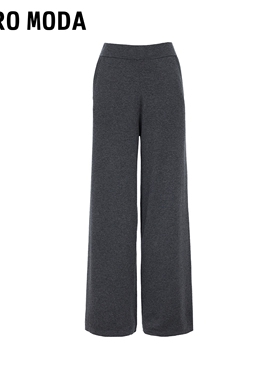 Vero Moda休闲裤2025冬季新款含绵羊毛高腰阔腿裤显高32547V005