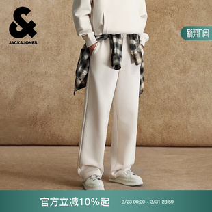 子简约通勤休闲裤 百搭舒适直筒裤 卫裤 杰克琼斯男生2025年冬新款