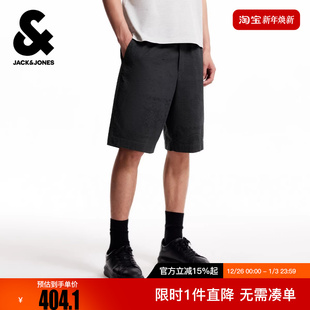 冬新款 子下装 短裤 出街简约纯色宽松休闲全棉裤 经典 杰克琼斯男装